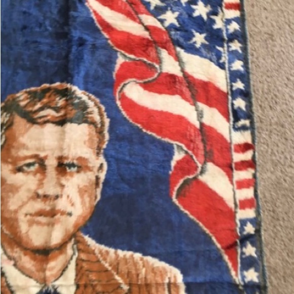 OBO John Fitzgerald Kennedy Velvet Tapestry President Jack USA Assinated No 35 - Picture 2 of 4